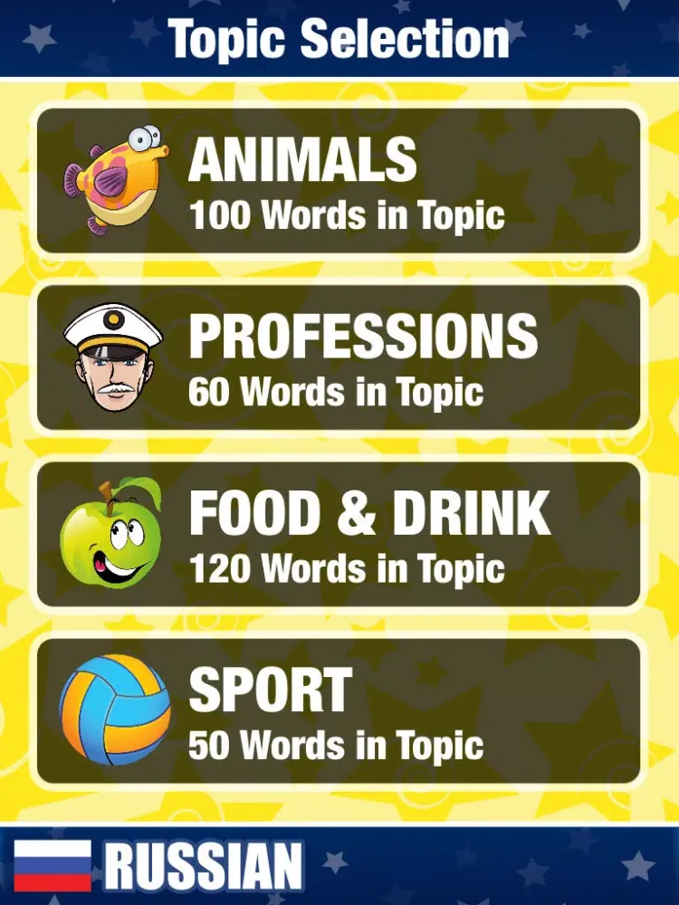 Tangkapan skrin Learn Russian Game iPad 