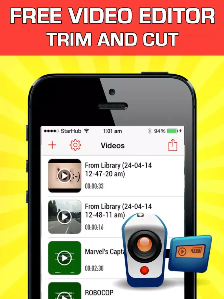 Capturas de pantalla de Free Video Editor - Trim and Cut Movie Maker and Converter iPad 