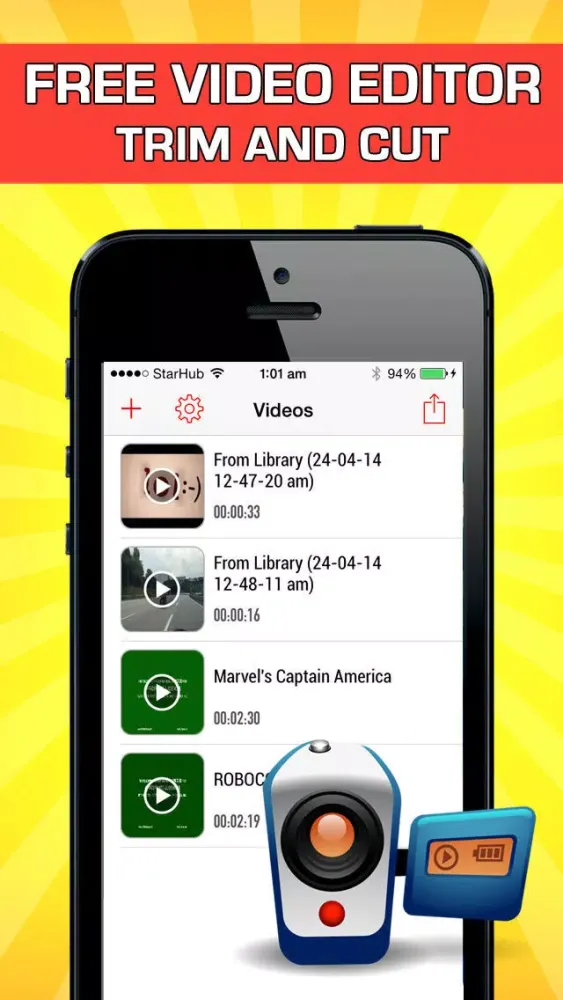 Capturas de pantalla de Free Video Editor - Trim and Cut Movie Maker and Converter