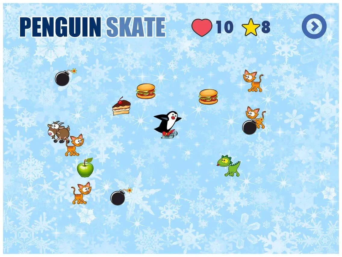 Tangkapan skrin Penguin Skate - Cool game for boys and girls iPad 