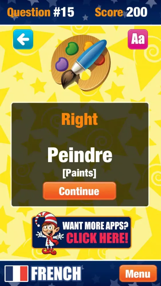French for Kids and Beginners - Educational app with Flashcards and Words Screenshots