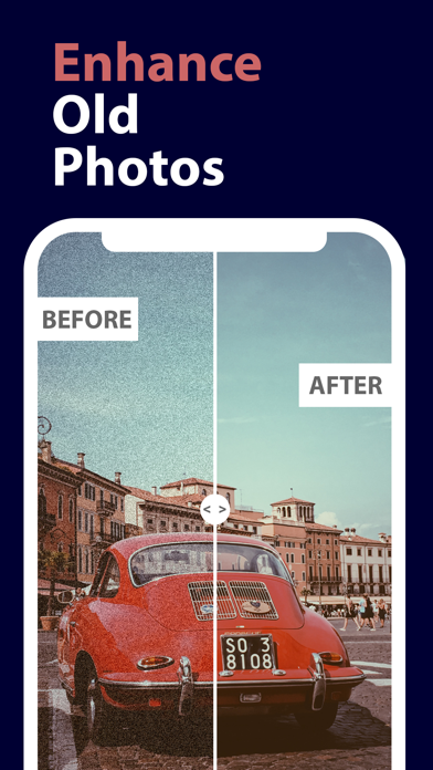 Capturas de tela do Photo Enhancer AI