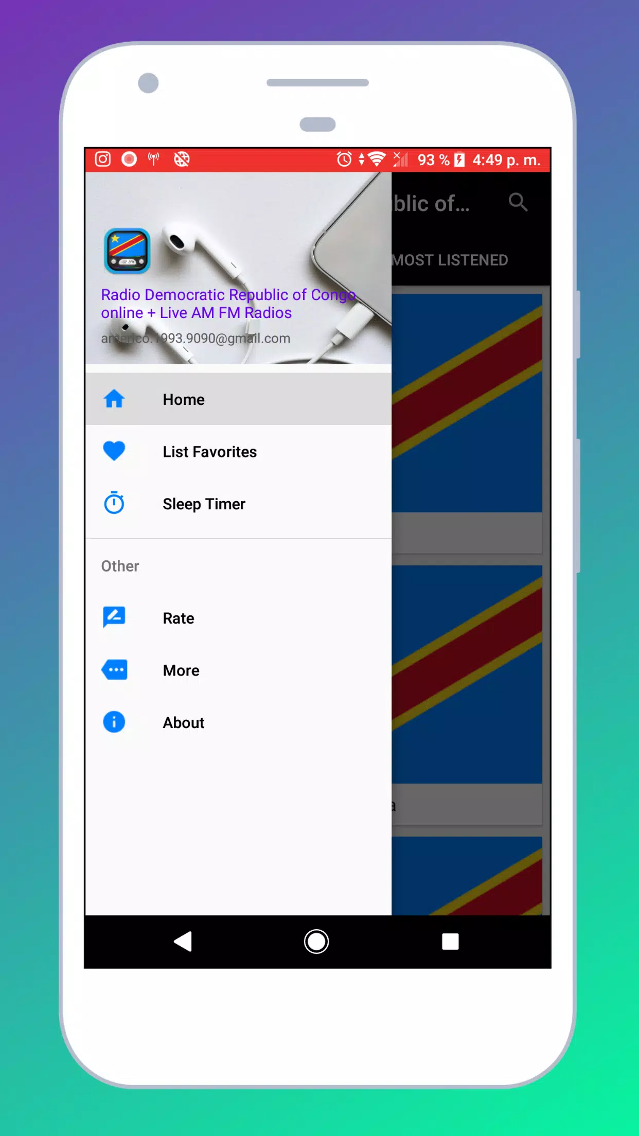 Radio Democratic Congo Online Screenshots