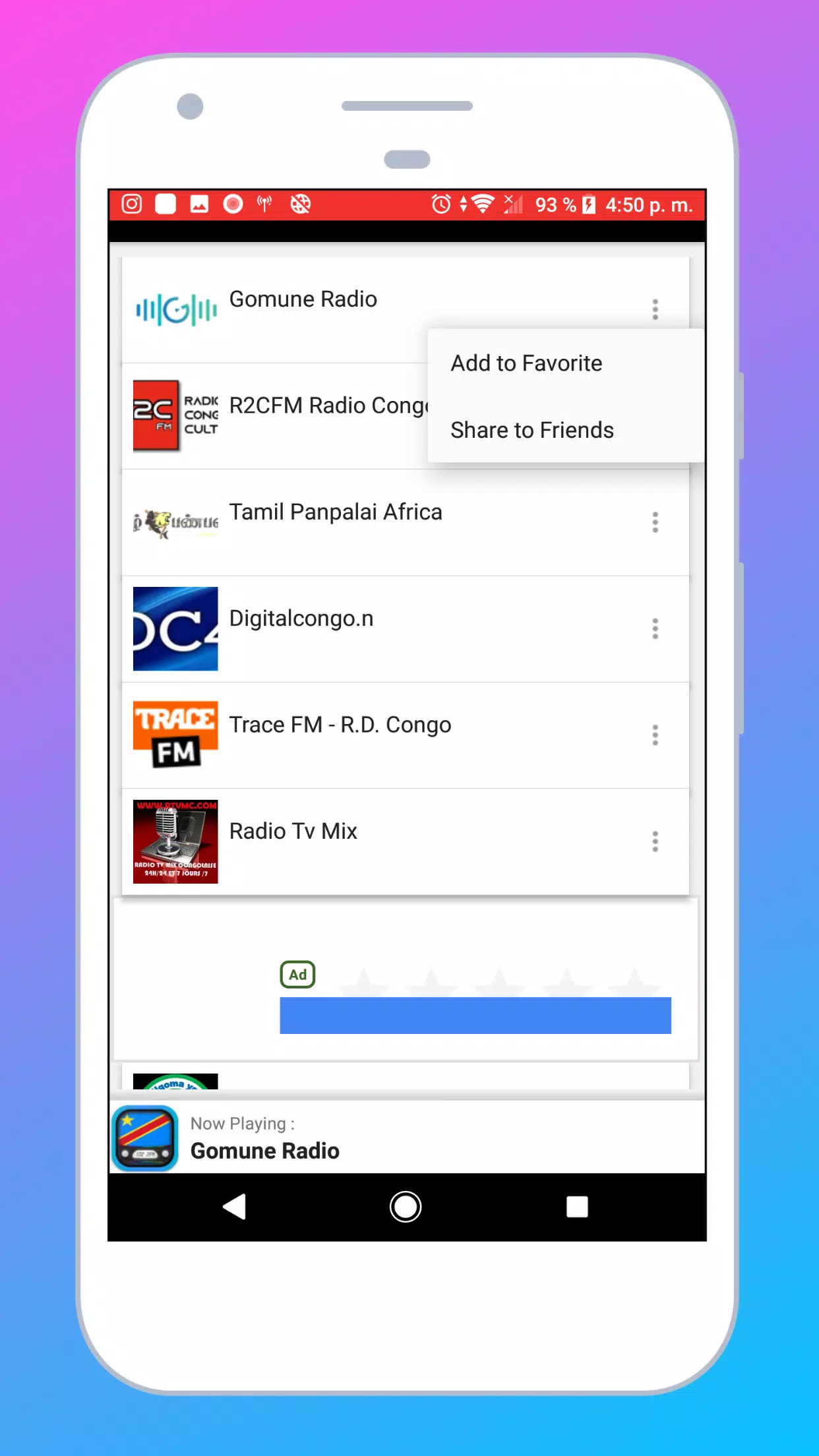 Radio Democratic Congo Online Screenshots