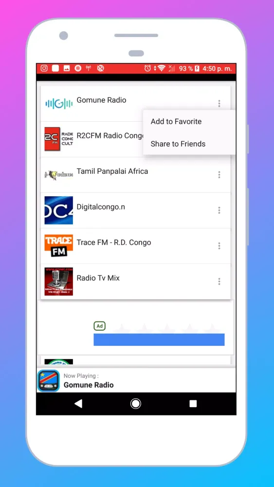 Radio Democratic Congo Online 스크린샷