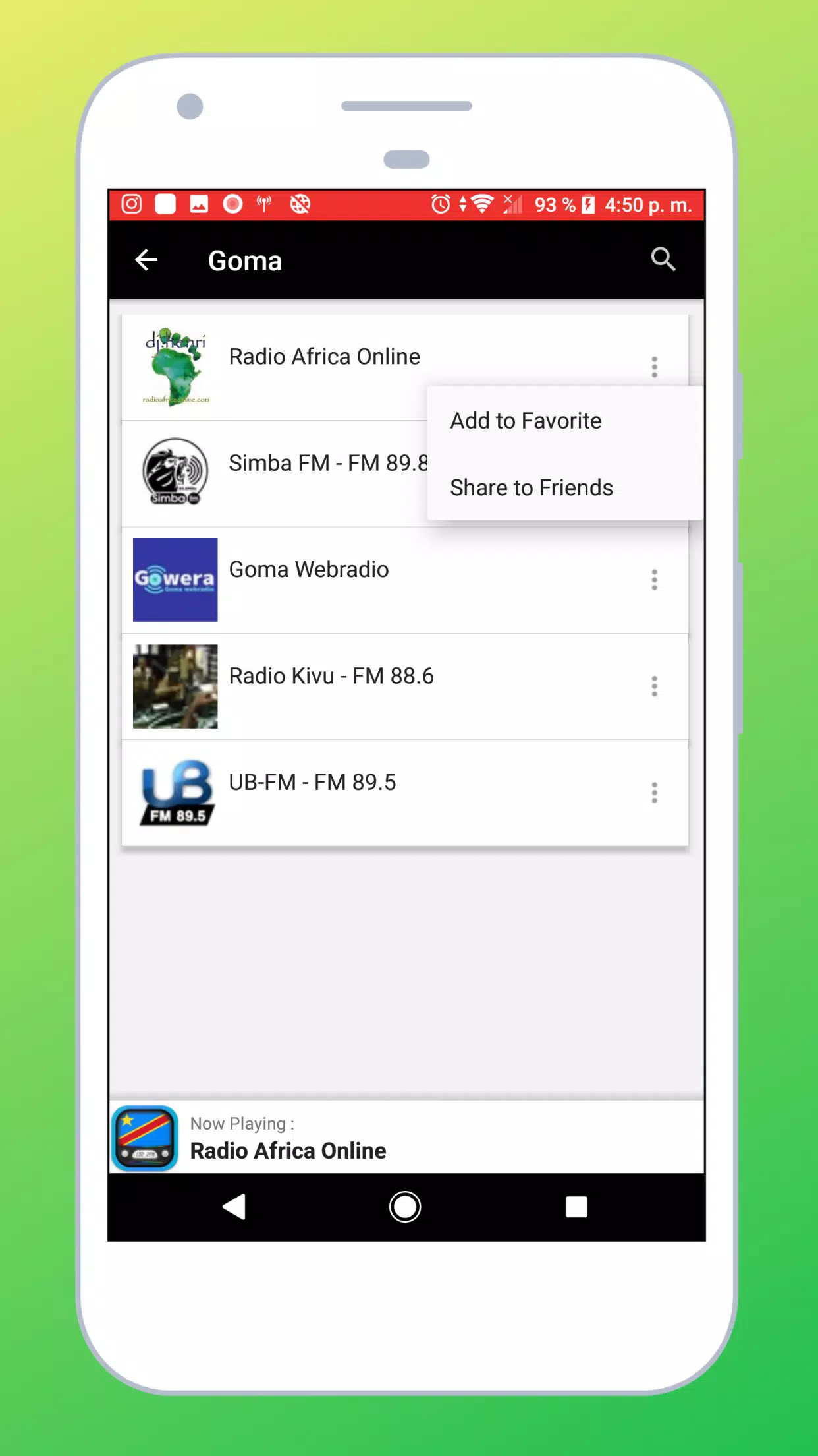 Radio Democratic Congo Online Screenshots