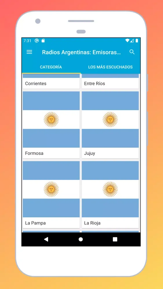 Скриншоты Radio Argentina + Radio Online