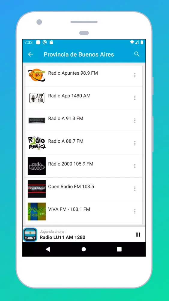 Скриншоты Radio Argentina + Radio Online