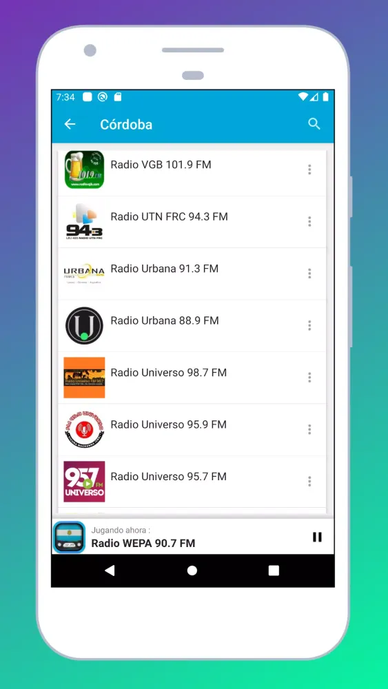 Скриншоты Radio Argentina + Radio Online