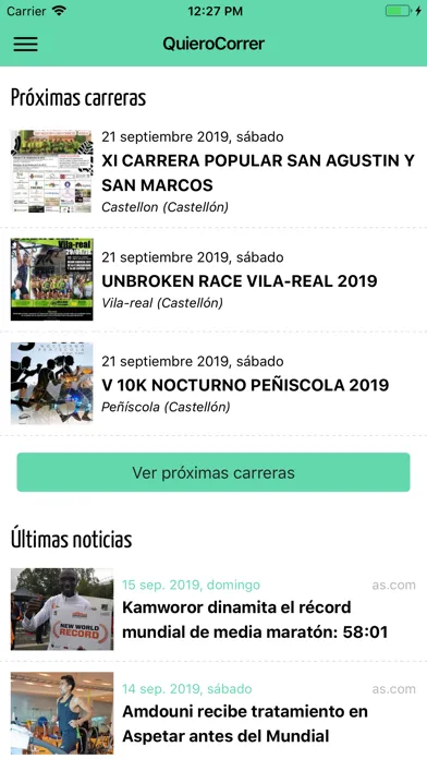 QuieroCorrer Screenshots