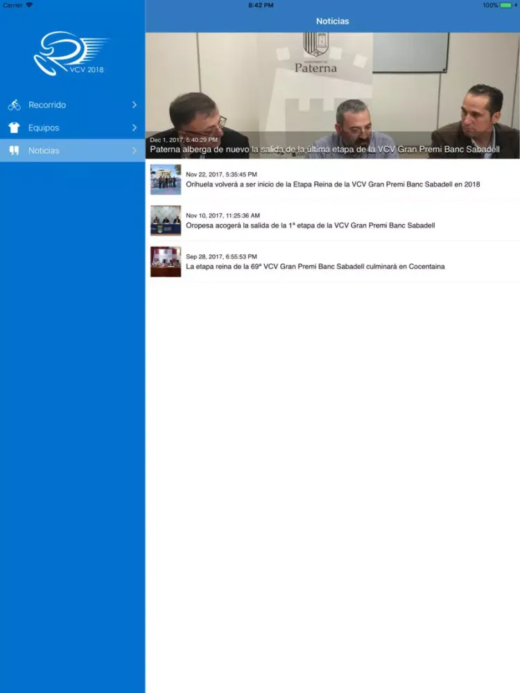 Zrzuty ekranu VCV20 - Vuelta CV iPad 