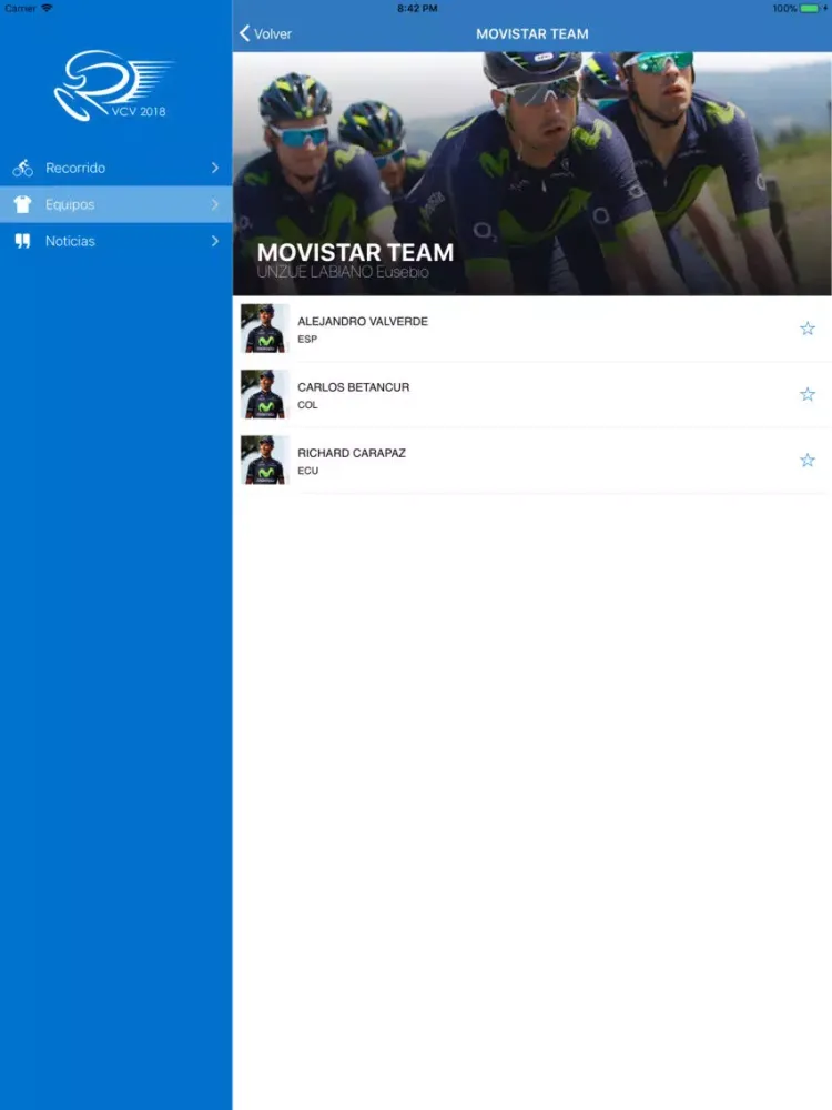Zrzuty ekranu VCV20 - Vuelta CV iPad 