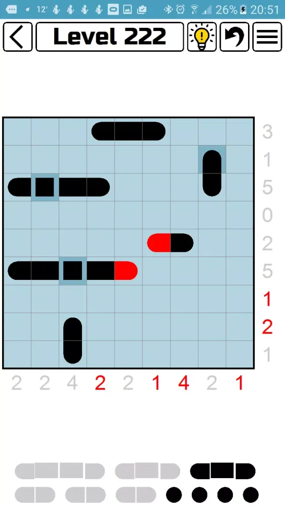 Tangkapan skrin Battleships Puzzle