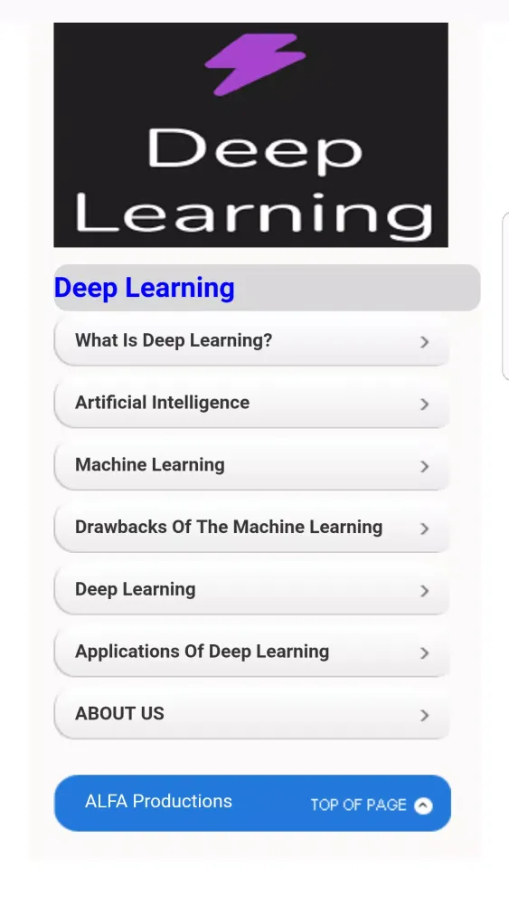 Deep Learning Tutorials Screenshots