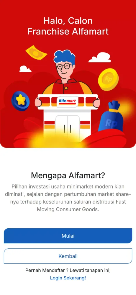 Tangkapan layar ALFA Franchise