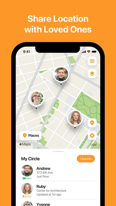 AlfredCircle: Location Tracker应用截图
