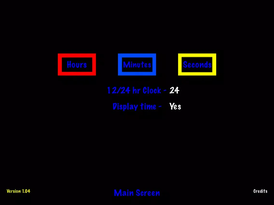 Tangkapan layar PuzzClock iPad 