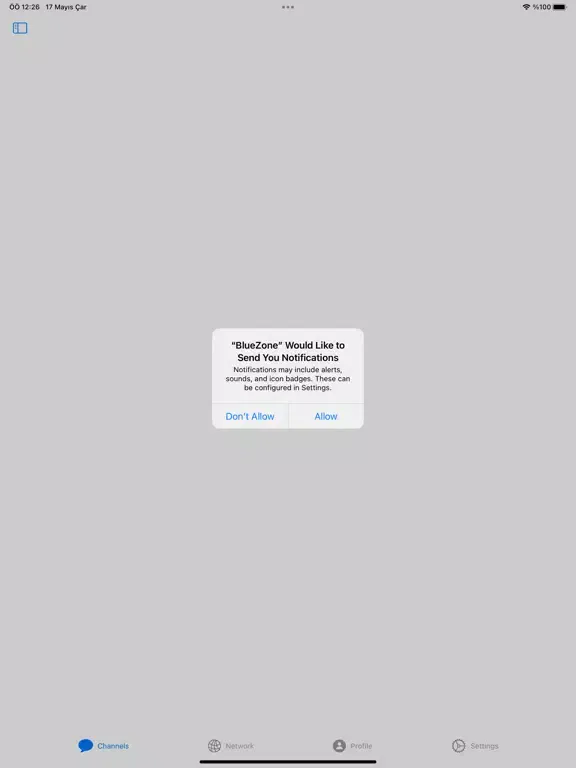 Скриншоты Bluezone Messaging App iPad 