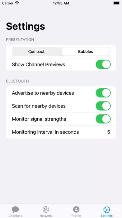Скриншоты Bluezone Messaging App