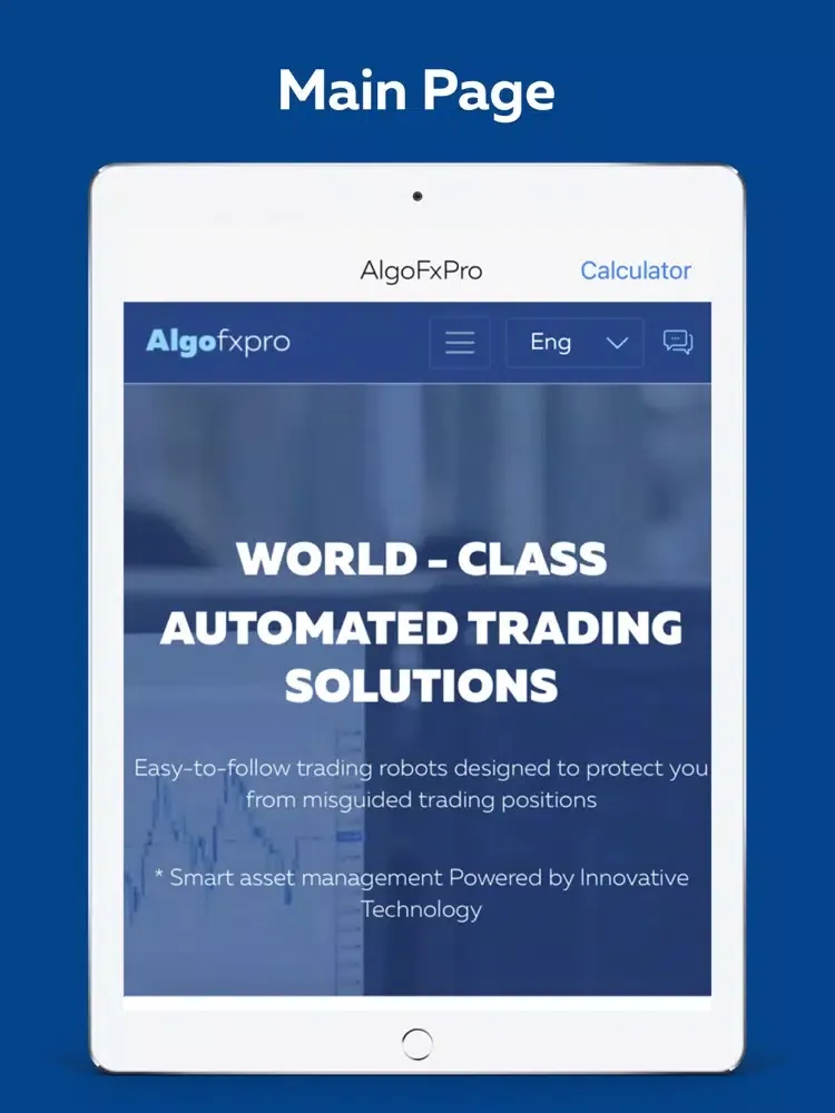 Tangkapan layar Algo FxPro: Trade & Invest iPad 
