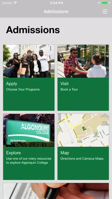 Скриншоты Algonquin College - Admissions