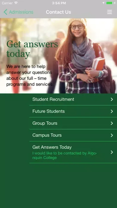 Скриншоты Algonquin College - Admissions