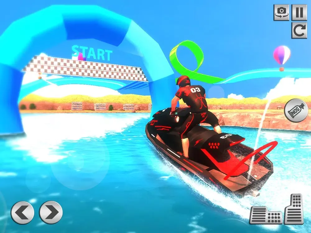 Jetski Stunt Boat Racing Sim iPad  स्क्रीनशॉट