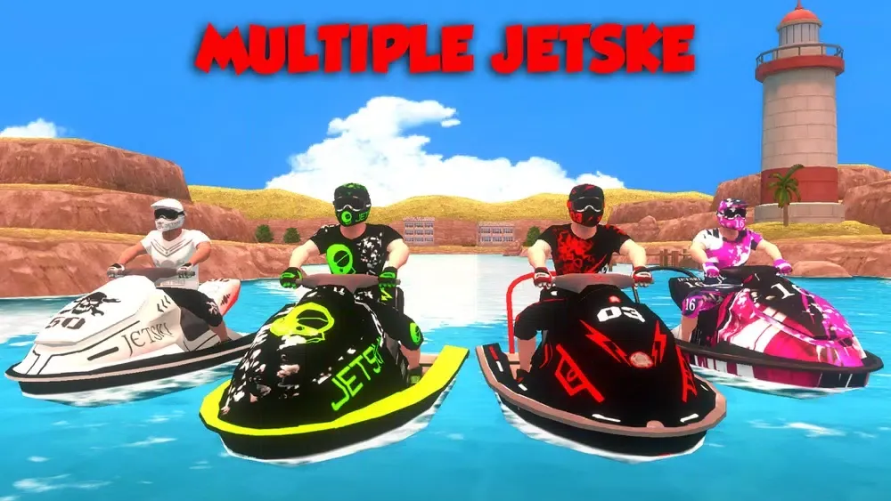 Jetski Stunt Boat Racing Sim स्क्रीनशॉट
