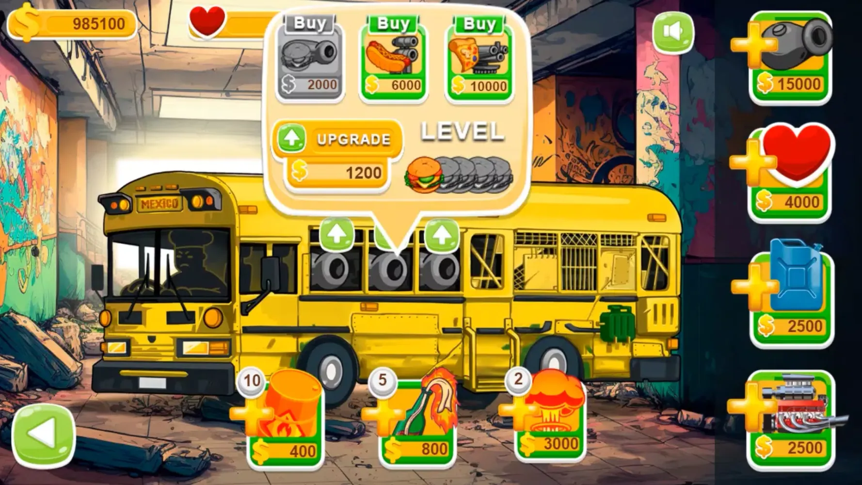 Burger Bus vs Tsunami Zom B स्क्रीनशॉट