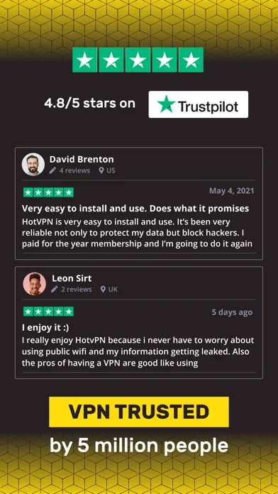 Tangkapan layar Hot VPN: Super Fast & Easy