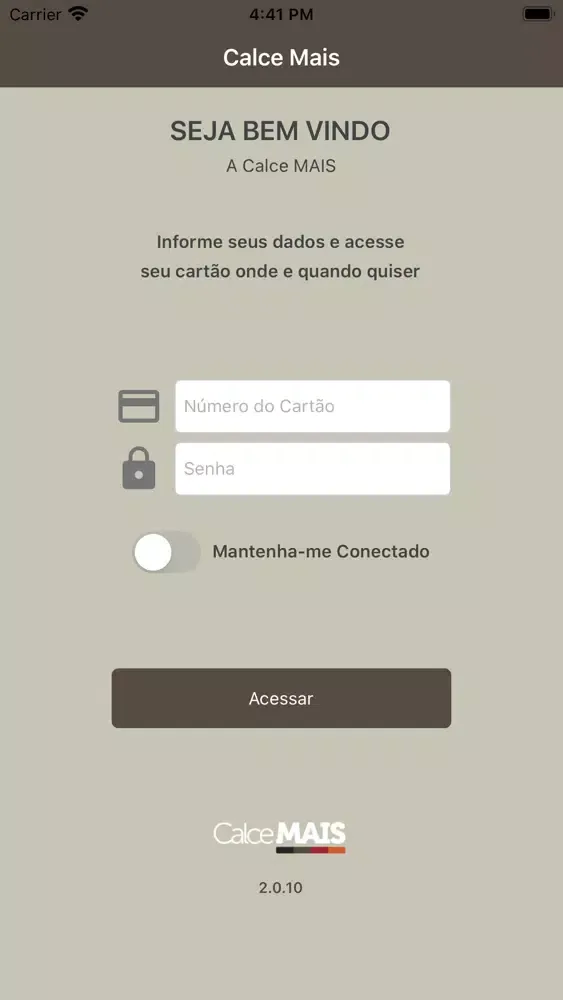 Скриншоты Cartão Calcemais