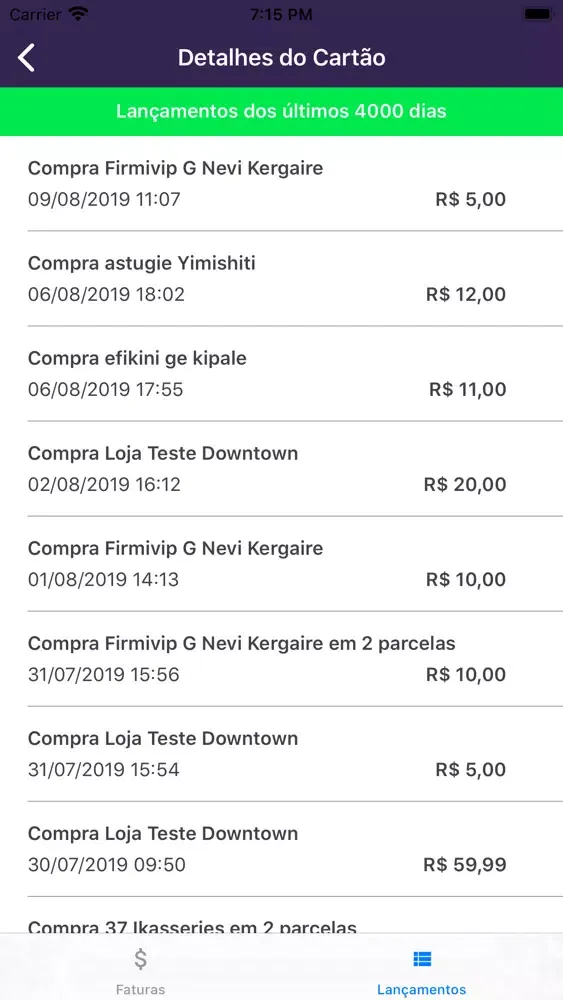 صور Cartão Crediário 2.0