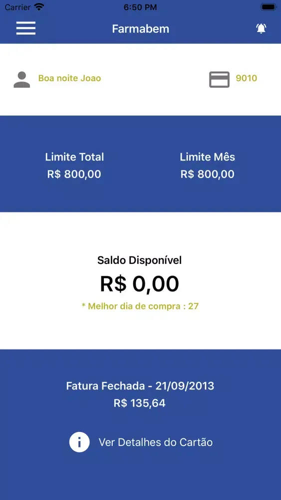 Cartão Farmabem स्क्रीनशॉट