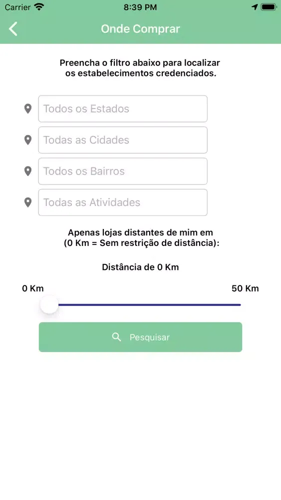 Ảnh chụp màn hình của Cartão CredFarmes