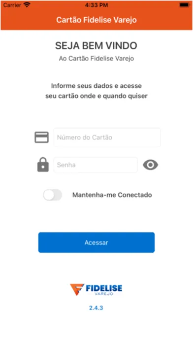 Screenshot di Cartão Fidelise Varejo