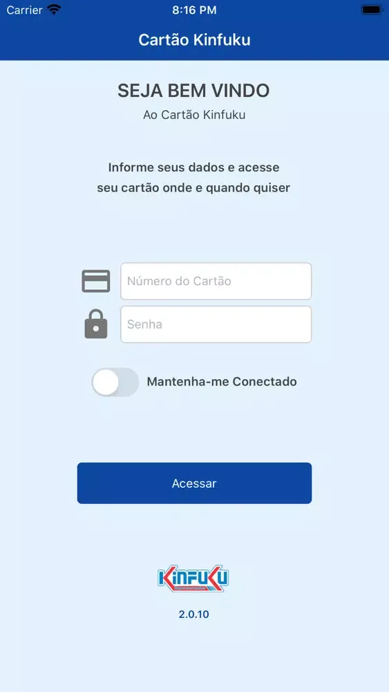 Zrzuty ekranu Cartão Kinfuku