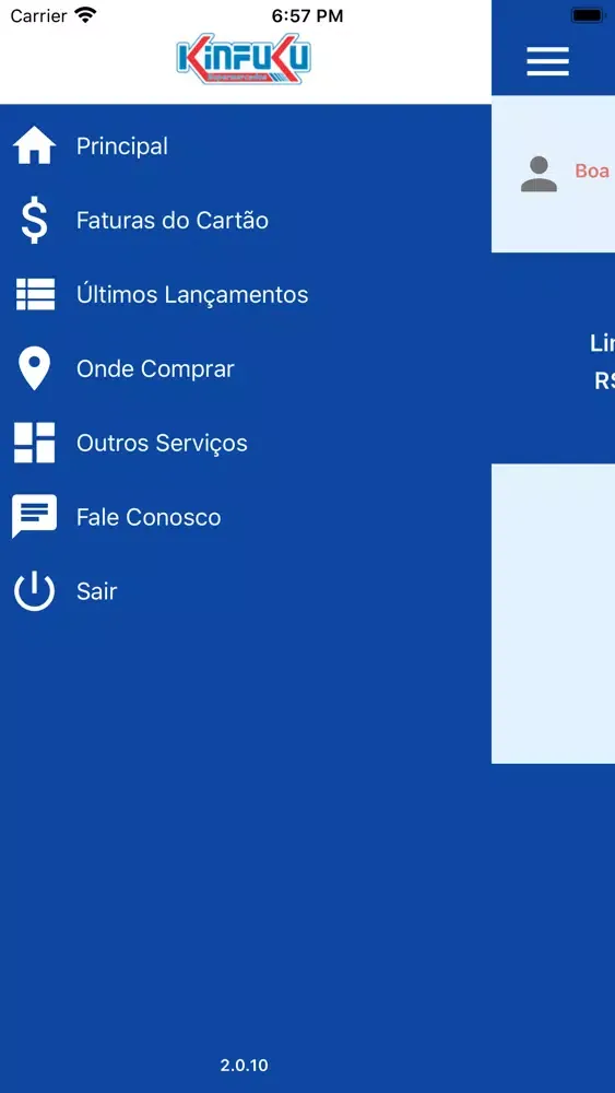 Zrzuty ekranu Cartão Kinfuku