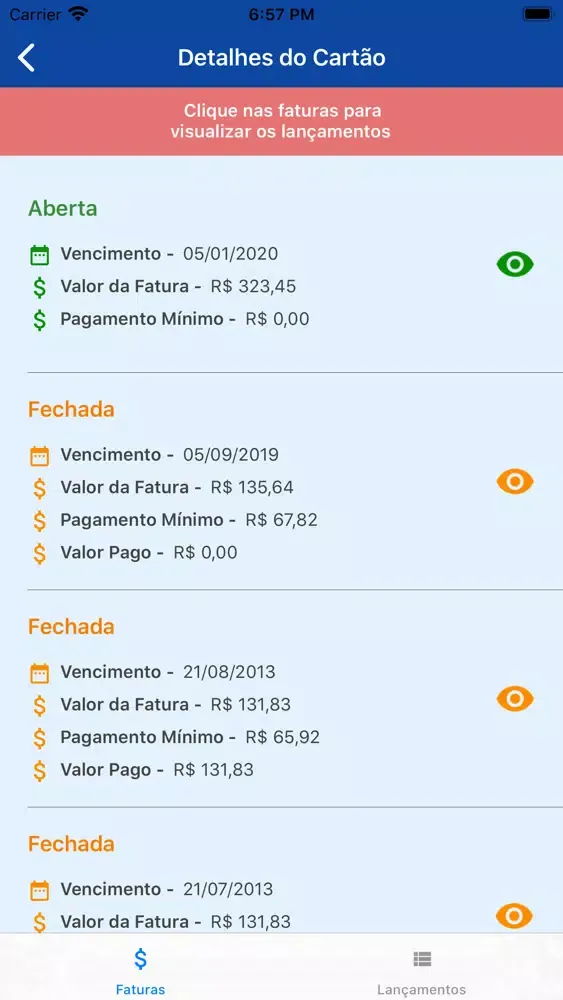 Zrzuty ekranu Cartão Kinfuku