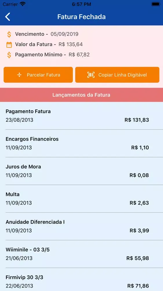 Zrzuty ekranu Cartão Kinfuku