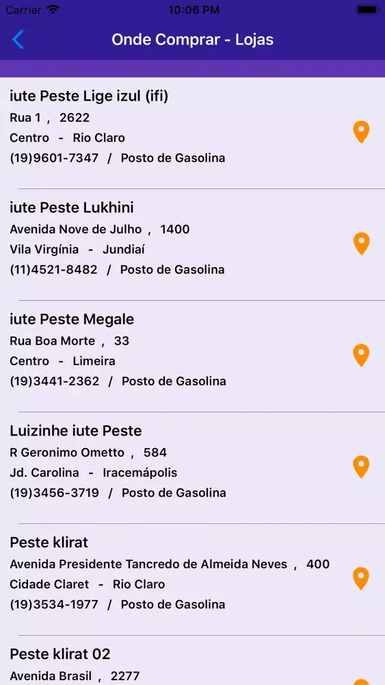 Capturas de tela do Meu Cartão Algorix