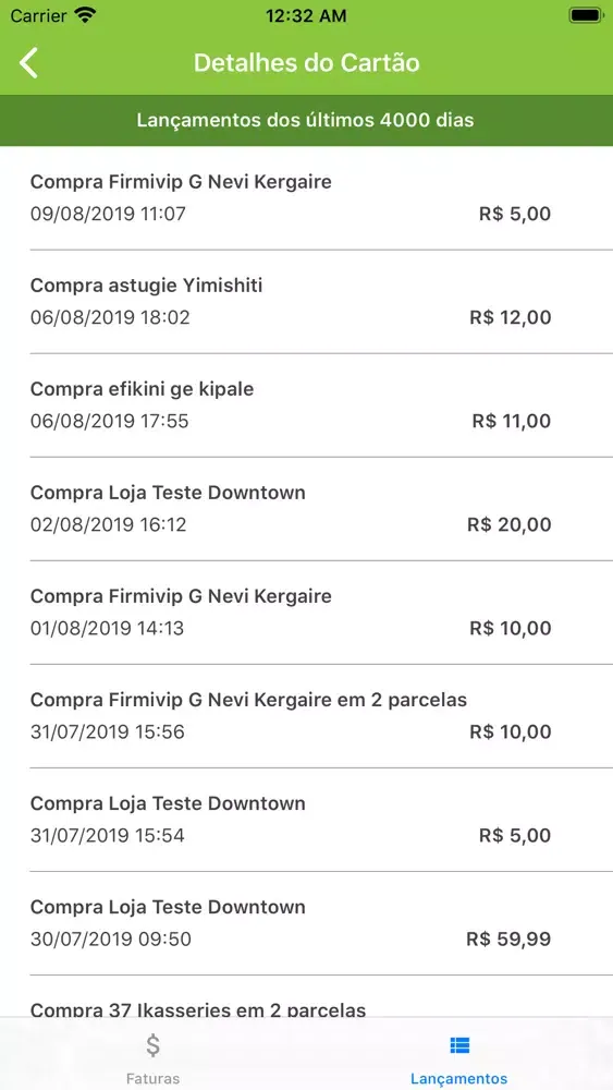 Скриншоты Cartão Silvany
