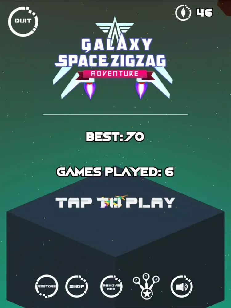 Galaxy Space Zigzag Adventure iPad 应用截图