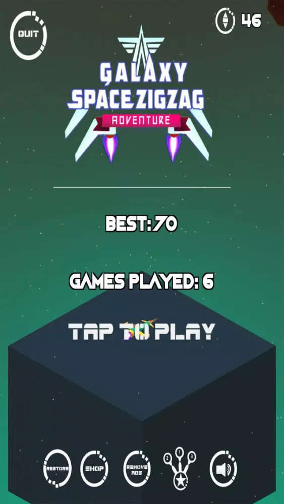 Galaxy Space Zigzag Adventure应用截图