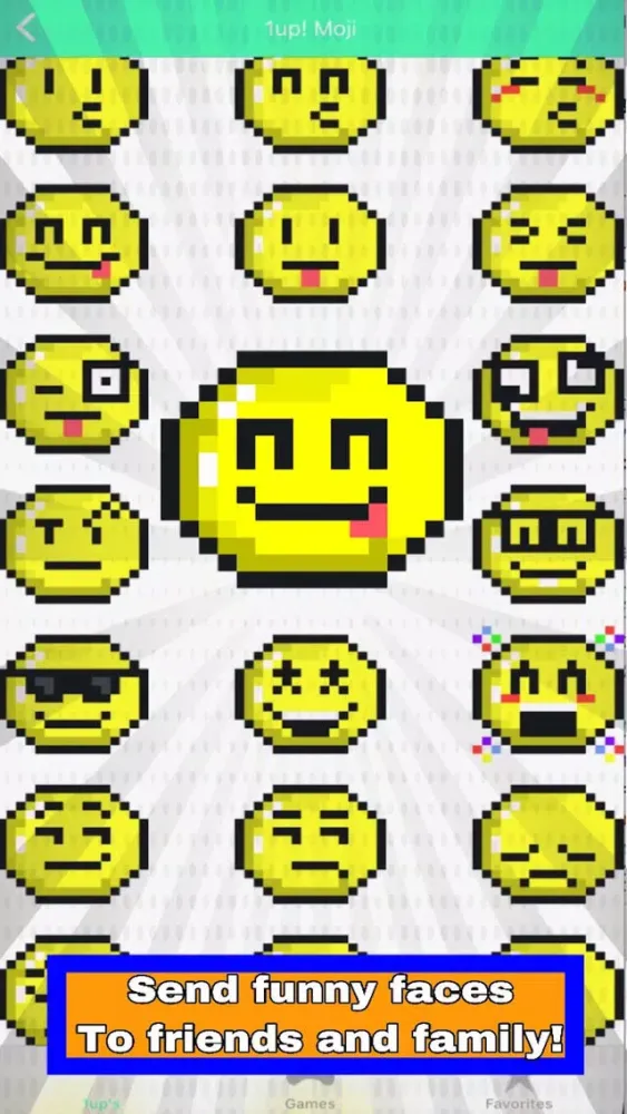 Capturas de tela do 1up! Moji