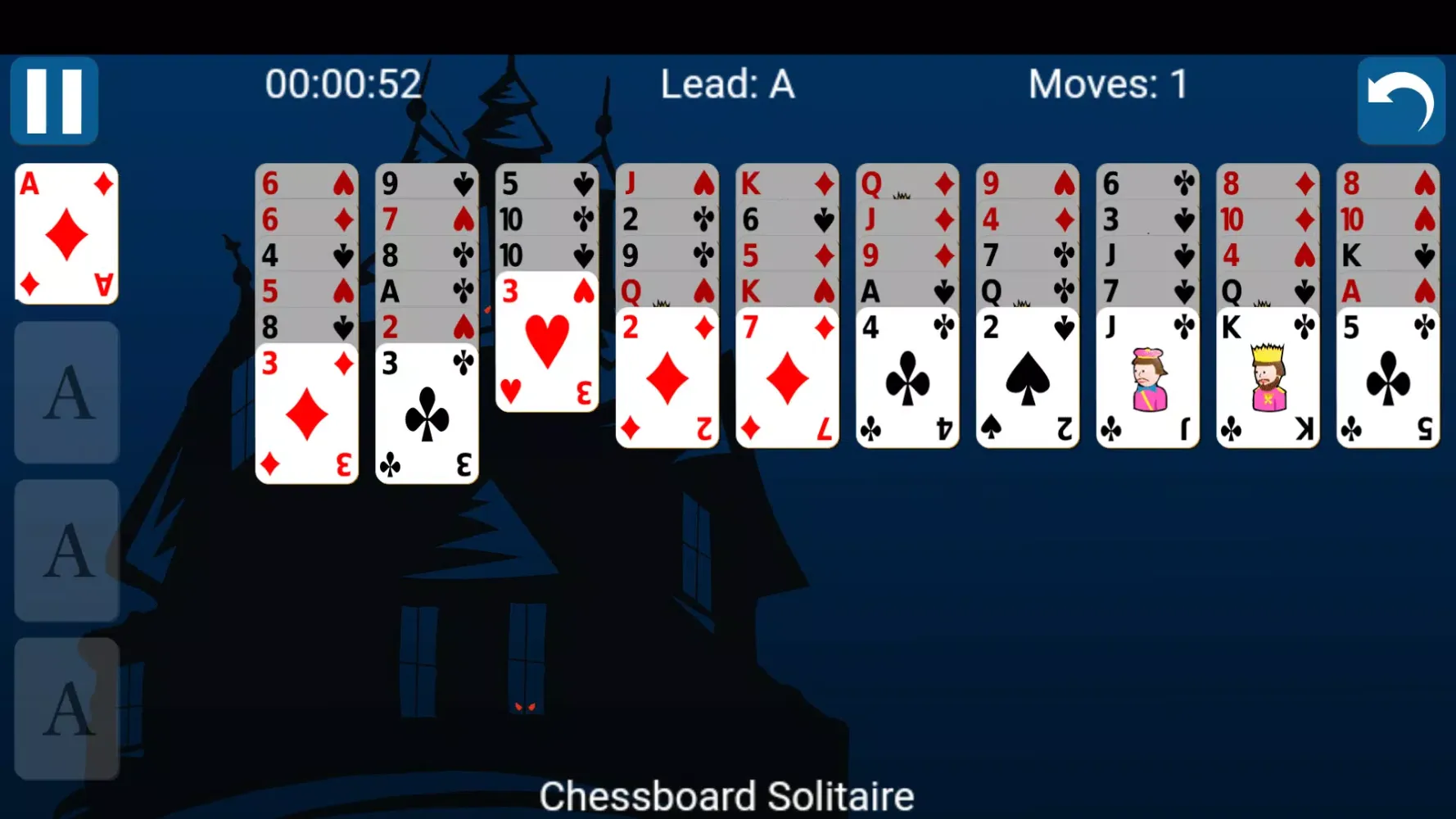 ภาพหน้าจอของ Beleaguered Castle Solitaire