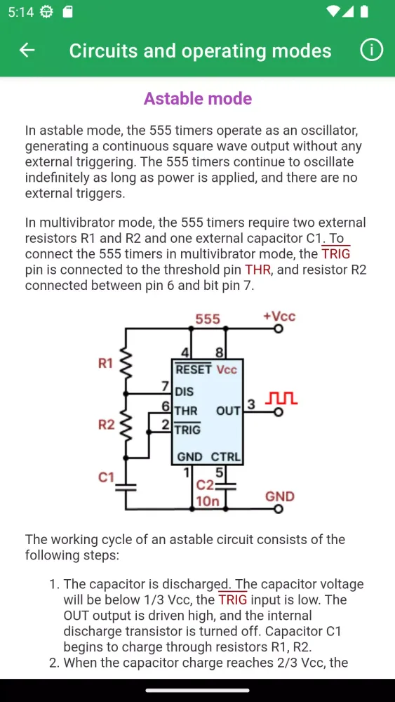 Tangkapan layar IC 555 Timer