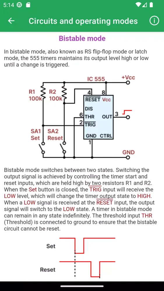 Tangkapan layar IC 555 Timer