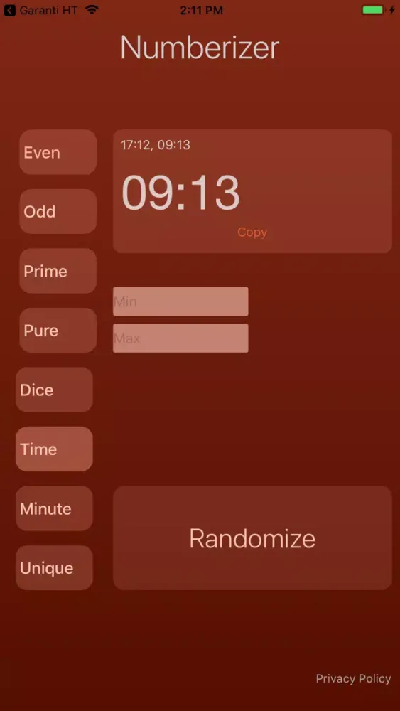Capturas de pantalla de Numberizer - Random numbers