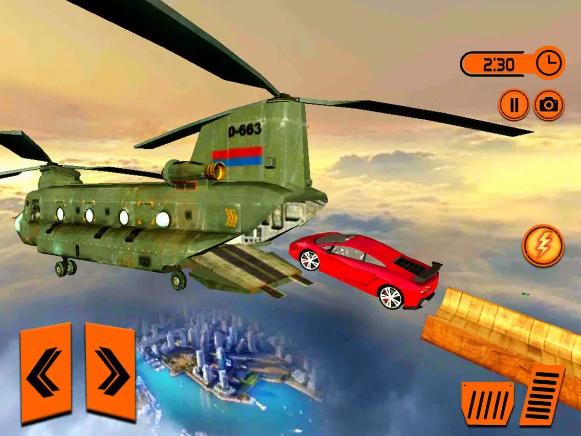 Capturas de tela do Tractor Jump Mega Ramp Stunt iPad 