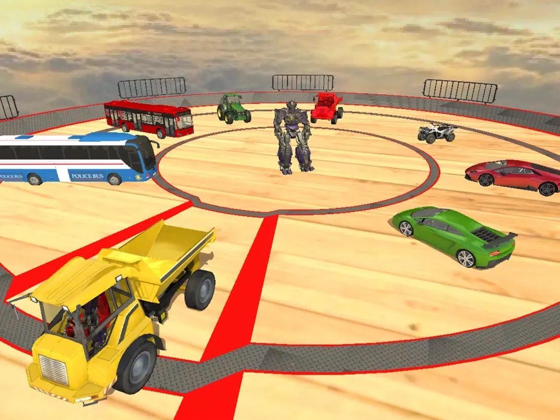 Capturas de tela do Tractor Jump Mega Ramp Stunt iPad 